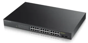 Switch Smart Administrable 24 ports RJ45 Gigabit PoE+ et 2 ports SFP