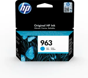 HP 963, Original, Encre à pigments, Cyan