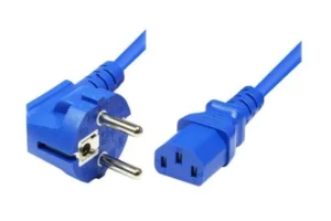 Cordon d'alimentation PC CEE7 / C13 bleu - 1,8 m