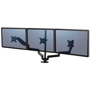 Support de table à pincer triple écran jusqu'à  27 Kg Noir