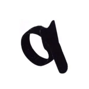 Jeu de 20 attaches câble noir scratch longueur 21 cm