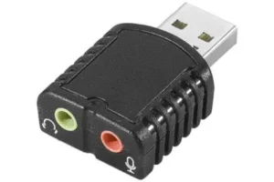 Carte Son Mini en port USB entrée sortie