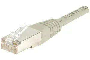Cordon patch RJ45 FTP CAT6  cuivre 250MHz couleur GRIS 10 mètres