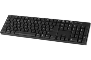 Clavier PS2/USB AZERTY - Témoin Majuscule - Noir