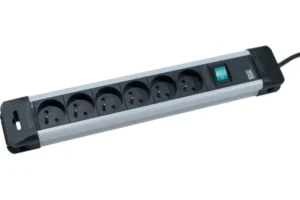 Multiprise avec interrupteur lumineux  6 prises et cordon 2 mètres
