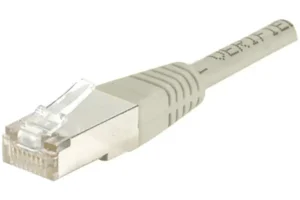 Cordon patch RJ45 F/UTP CAT6 cuivre 250MHz couleur GRIS 50 mètres