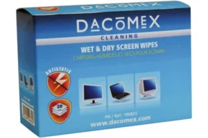 Duo de lingettes humides & sèches pour écrans Lcd et Tactiles