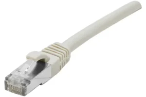 Cordon RJ45 catégorie 6A S/FTP LSOH snagless gris - 2 mètres