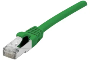 Cordon RJ45 catégorie 6A S/FTP LSOH snagless vert - 2 mètres