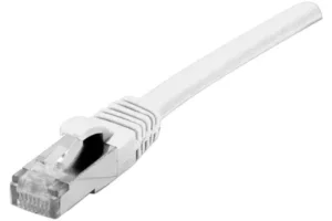 Cordon RJ45 catégorie 6A S/FTP LSOH snagless blanc - 2 mètres