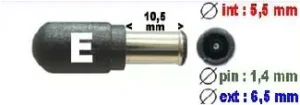 Connecteur Type E 180°