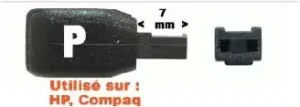 Connecteur Type P 180°