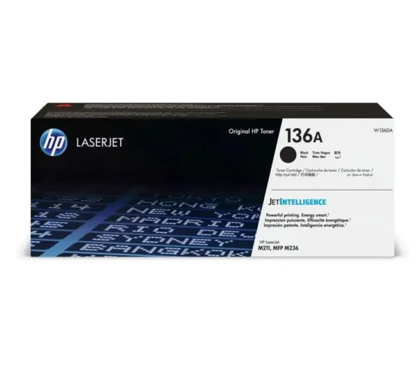 Toner LaserJet 136A Original, 1150 pages, Noir