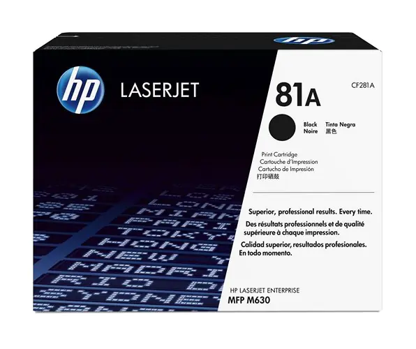 HP 81A toner LaserJet noir authentique, Laser cartridge, 10500 pages,