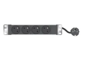 Bandeau multiprise rackable 10" - 1U - 4 prises françaises