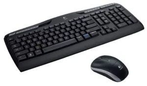 Kit Clavier/Souris MK330, Sans fil, RF sans fil, AZERTY, Noir