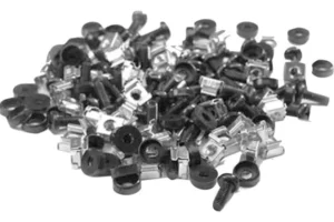 Lot de 50 kits vis, rondelle, écrou-cage M6