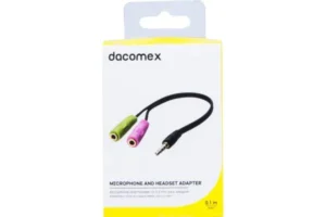 Adaptateur micro et casque stéréo jack 3.5 mm