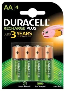 Piles AA LR06 x4 1300mAh, Batterie rechargeable, 1.2V