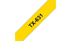 Ruban Noir/Jaune 12 mm TX-631 pour P-Touch 7000/8000