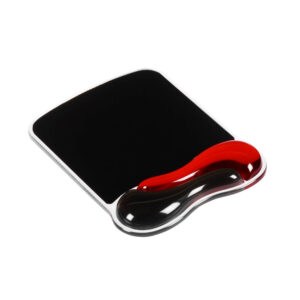 Tapis de souris Duo Gel coloris rouge/gris foncé, Noir, Rouge