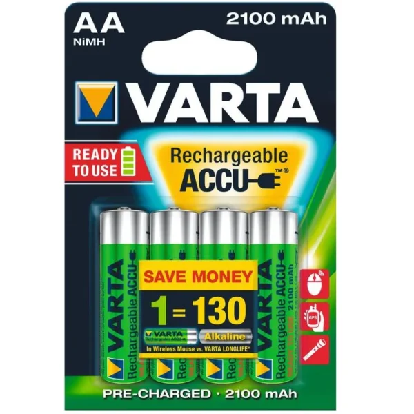 Pile rechargeable  HR03 AAA 800mAh Longlife ACCU – Blister de 4