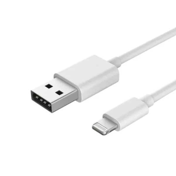 Cordon  USB Type-A  Lightning 1 mètre Blanc