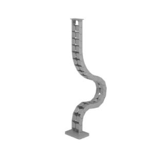 Guide Câbles à anneaux argent 82 cm