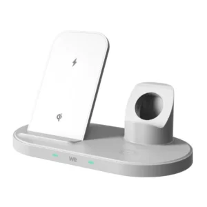Dock de charge 3-en-1 : iPhone/ AirPods/ Apple Watch Induction, Blanc