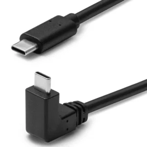 Cordon USB 3.2 Gen 2 (3.1 Gen 2) Type-C mâle coudé  3 mètres