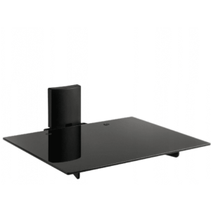 Support pour appareil audio, Métal/Plastique, Verre trempé, 1 étagère
