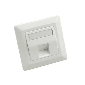 Plastron 80X80 incliné pour 1 port keystone