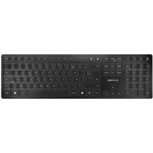Clavier KW 9100 SLIM, sans fil, Silencieux & témoin Maj, Noir