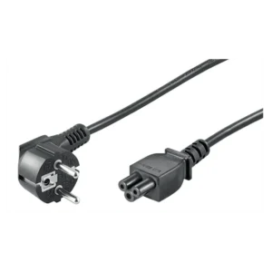 Cordon d'alimentation 1 mètre Schuko mâle coudé / Coupleur C5
