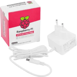 Alimentation blanche officielle USB Type-C 15Watts pour Pi 4 B
