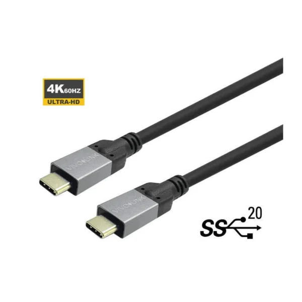 Cordon de transmission USB-C 100 Watts, haute performance, 3 mètres