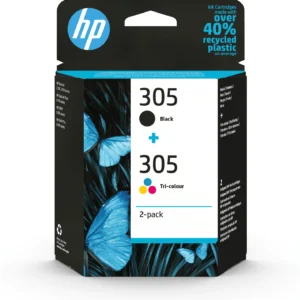 Pack de 2 cartouches 305 Noire + Cyan/Magenta/Jaune