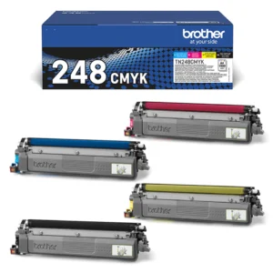 Pack 4x couleurs Toner  TN248 CMYK - 1000 Pages