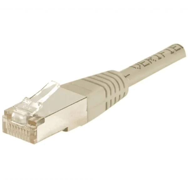 Cordon RJ45 cat. 6 F/UTP gris composite Cuivre Aluminium 5 mètres