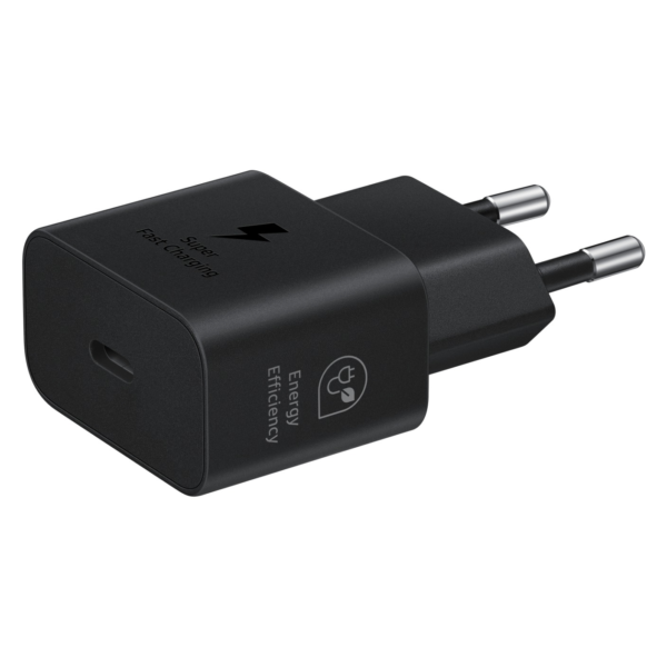 Chargeur secteur Rapide 25Watts USB Type C sans cordon Coloris Noir