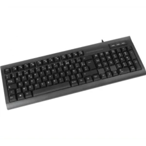 Clavier K460u avec hub 3 ports USB - Témoin Maj - Noir