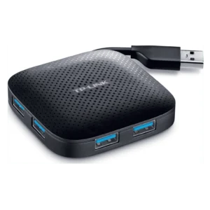 Hub 4 ports USB 3.0 (3.1 Gen 1) Type-A, 5 Gbit/s, Noir, 71 mm,