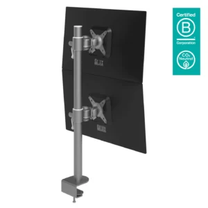 Support à fixer / pincer pour 2 écrans jusqu'à 15Kg chacun
