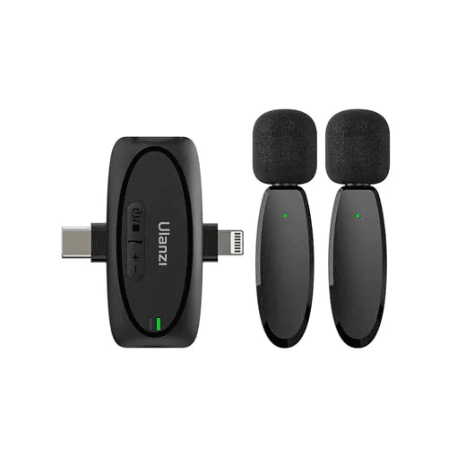 Microphone sans fil 3en1 V6 – 2 émetteurs 1 récepteur