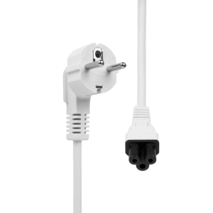 Cordon d'alimentation type F coudé vers C5, 16A 250V - 2 mètres