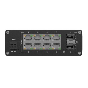 Switch indus L2 8 ports Giga PoE at + 2 SFP IP30