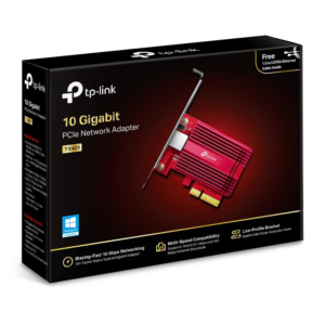 Carte réseau 10 Gbit PCI Express 3.0x4 Include CAT6A Ethernet Cable