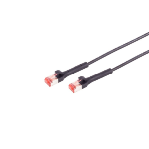 Cordon réseau RJ45 CAT6A U/FTP 1mètre Black FLEX-ANGLE