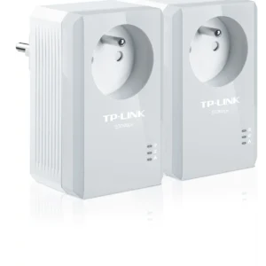 Kit de 2 modules CPL prise gigogne 500Mb/s HomePlug AV RJ45(Non WiFi)