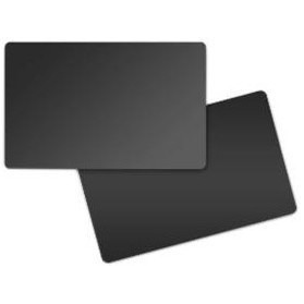 lot de 500 cartes en plastique vierge Food Safe PVC 30/mm noir mat